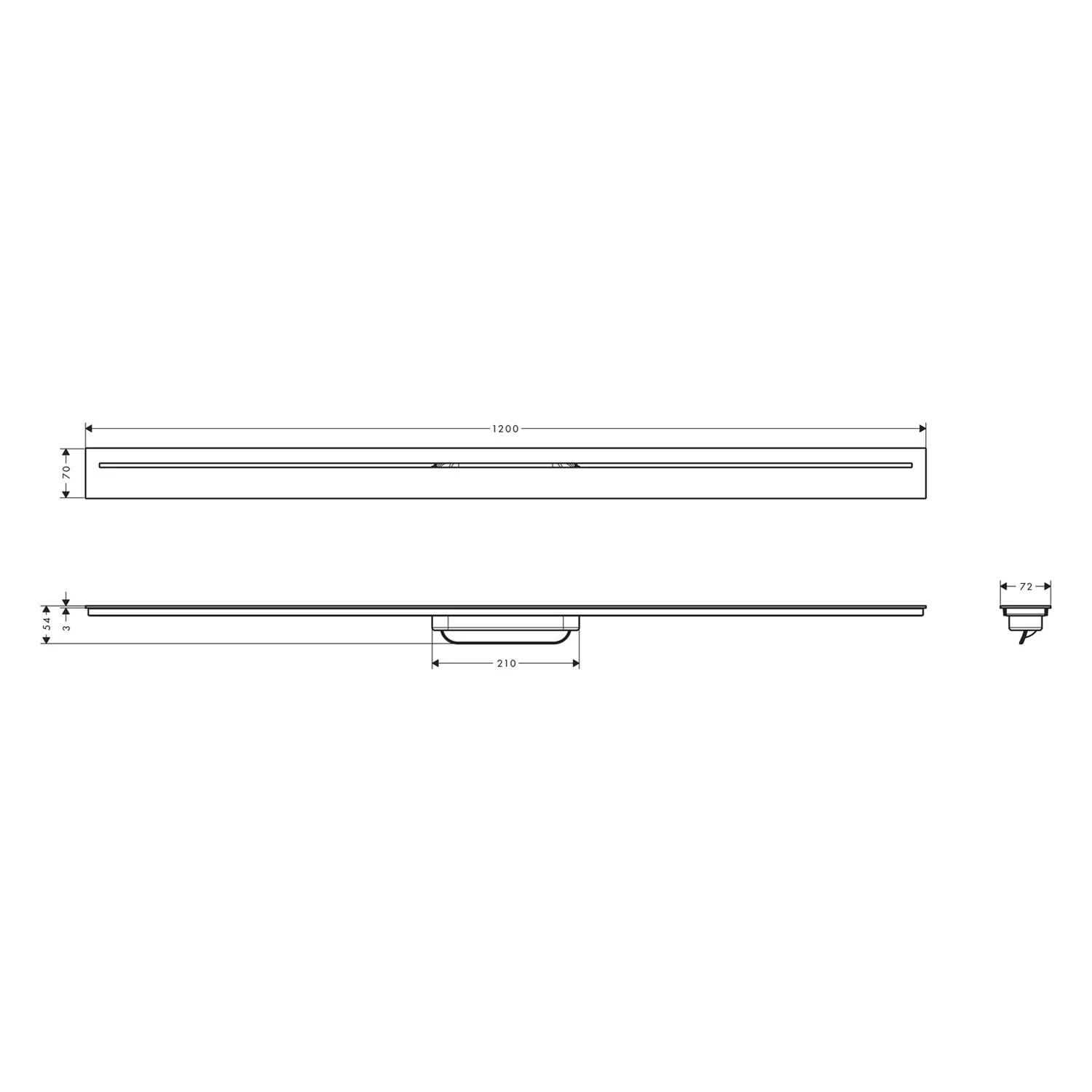 AXOR Drain Fertigset Duschrinne 120 Cm 3 AXOR Drain Fertigset Duschrinne 120 Cm