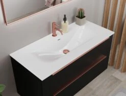 Pianura Lucia Badmöbel Set 102 Cm Mit LED-Lichtspiegel -Badezimmer Verkaufs-Shop benetti lucia waschtisch sets waschtischkombination 101 9190977