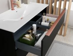 Pianura Lucia Badmöbel Set 102 Cm Mit LED-Lichtspiegel -Badezimmer Verkaufs-Shop benetti lucia waschtisch sets waschtischkombination 101 9190983