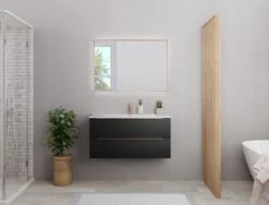 Pianura Lucia Badmöbel Set 102 Cm Mit LED-Lichtspiegel -Badezimmer Verkaufs-Shop benetti lucia waschtisch sets waschtischkombination 101 9191010