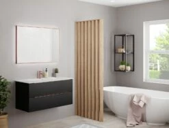 Pianura Lucia Badmöbel Set 82 Cm Mit LED-Lichtspiegel -Badezimmer Verkaufs-Shop benetti lucia waschtisch sets waschtischkombination 81 9190998