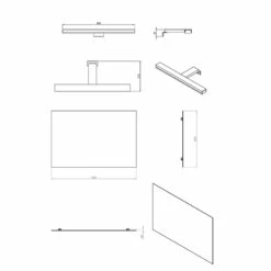 COSMIC B-Best Badmöbel Set 120 Cm Mit Spiegel Und Wandleuchte -Badezimmer Verkaufs-Shop cosmic badmoebel best set 120 cm 10898774