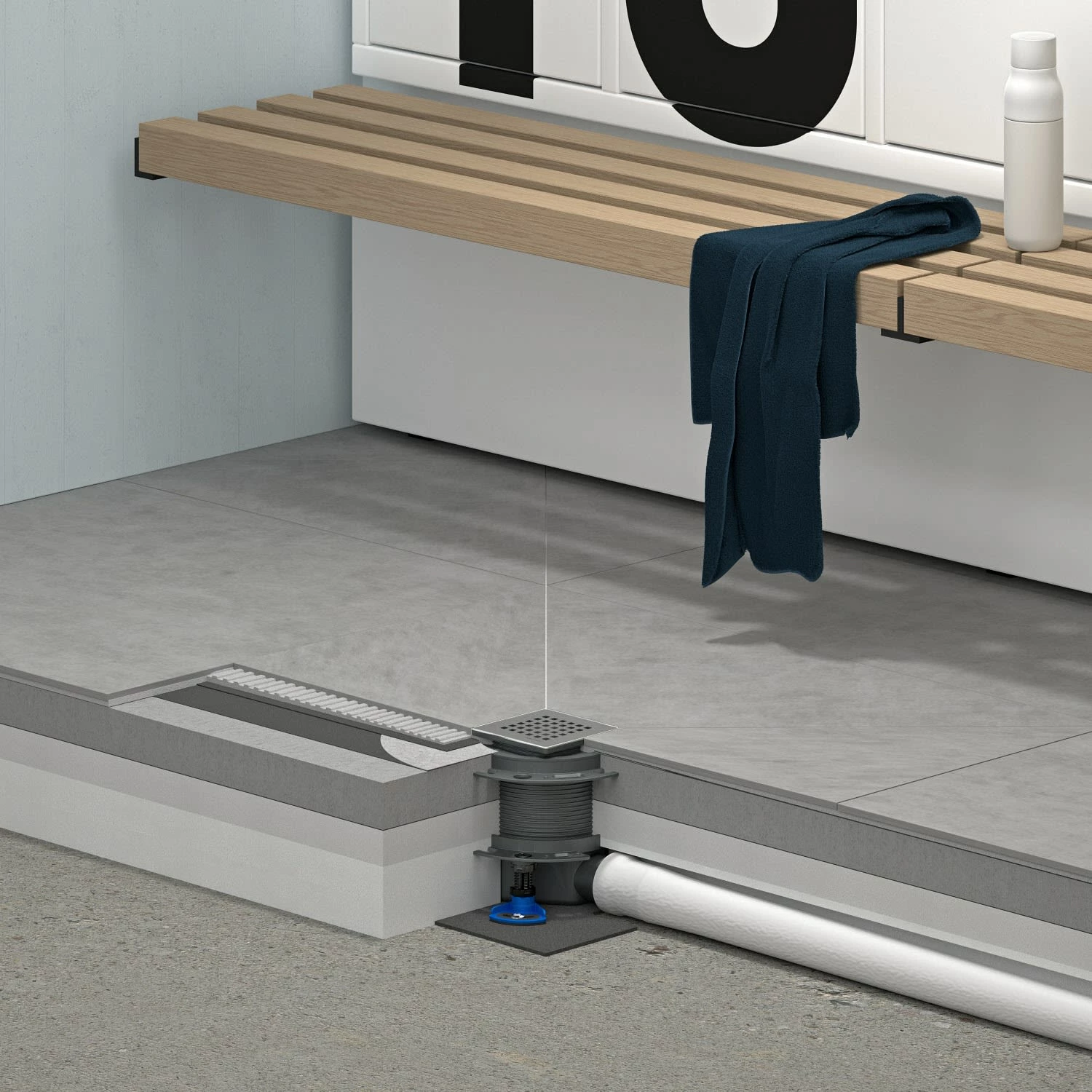 Dallmer DallDrain Bodenablauf Individual Senkrecht, DN 50/DN 100, 10 X 10 Cm 4 Dallmer DallDrain Bodenablauf Individual Senkrecht, DN 50/DN 100, 10 X 10 Cm – Bild 2