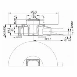 Dallmer DallDrain Bodenablauf Individual, DN 50, 10 X 10 Cm