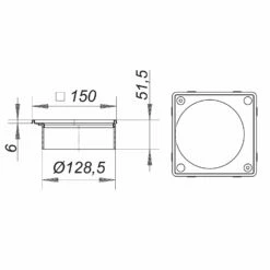 Dallmer Aufsatzrahmen V, S 15/150 -Badezimmer Verkaufs-Shop dallmer punktentwaesserung bodenablaeufe serie 15 modul 5981989