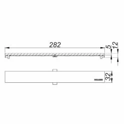 Dallmer CeraFloor/CeraFrame Duschrinnen Abdeckung Individual Design -Badezimmer Verkaufs-Shop dallmer zubehoer cerafloor ceraframe duschrinnen abdeckung 9650111
