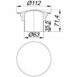 Dallmer ORIO 1 Abdeckhaube