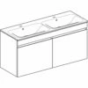 Geberit Renova Plan Set Doppelmöbelwaschtisch Schmaler Rand Mit 2 Schubladen Und 2 Innenschubladen 130 Cm -Badezimmer Verkaufs-Shop geberit badkeramik und badmoebel renova plan 4541489