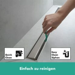 Hansgrohe RainDrain Allround Komplettset Duschrinne 70 Cm Für Standard-/flache Installation
