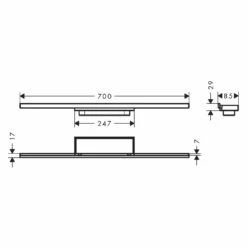 Hansgrohe RainDrain Minimalistic Fertigset Duschrinne 70 Cm 12 Hansgrohe RainDrain Minimalistic Fertigset Duschrinne 70 Cm -Badezimmer Verkaufs-Shop hansgrohe raindrain duschrinnen und punktablaeufe minimalistic 12410567