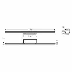 Hansgrohe RainDrain Minimalistic Fertigset Duschrinne 90 Cm -Badezimmer Verkaufs-Shop hansgrohe raindrain duschrinnen und punktablaeufe minimalistic 12410570
