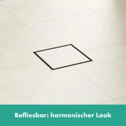 Hansgrohe RainDrain Point Komplettset Punktablauf 15/15 Cm Rückseitig Befliesbar -Badezimmer Verkaufs-Shop hansgrohe raindrain duschrinnen und punktablaeufe point 11042824