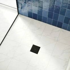 Hansgrohe RainDrain Point Komplettset Punktablauf 15/15 Cm Rückseitig Befliesbar -Badezimmer Verkaufs-Shop hansgrohe raindrain duschrinnen und punktablaeufe point 11043112