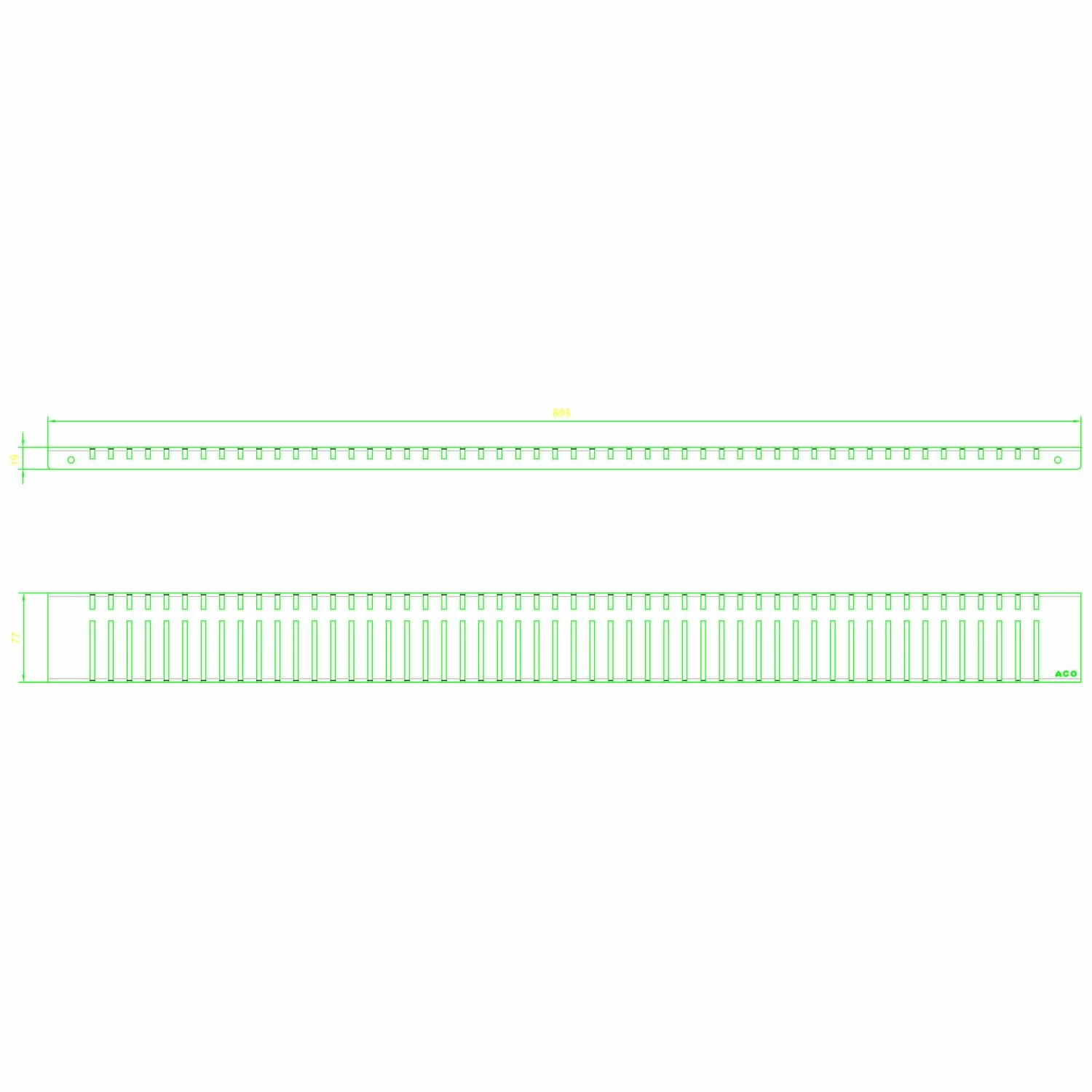 ACO Design-Rost Abdeckung Piano 90 Cm 3 ACO Design-Rost Abdeckung Piano 90 Cm