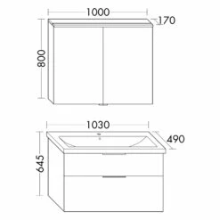 Burgbad Eqio Möbelkombination Inkl. Keramik-Waschtisch 103 Cm, Mit Griff G0200 -Badezimmer Verkaufs-Shop hersteller burgbad eqio moebelkombinationen inkl keramik 12505970