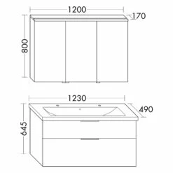 Burgbad Eqio Möbelkombination Inkl. Keramik-Doppelwaschtisch 123 Cm Links, Mit Griff G0200 -Badezimmer Verkaufs-Shop hersteller burgbad eqio moebelkombinationen inkl keramik 12506211