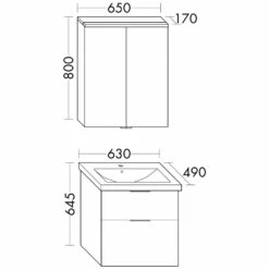 Burgbad Eqio Möbelkombination Inkl. Keramik-Waschtisch 65 Cm, Mit Stangengriff P95 7 Burgbad Eqio Möbelkombination Inkl. Keramik-Waschtisch 65 Cm, Mit Stangengriff P95 -Badezimmer Verkaufs-Shop hersteller burgbad eqio moebelkombinationen inkl keramik 1440260