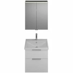 Burgbad Eqio Möbelkombination Inkl. Keramik-Waschtisch 65 Cm, Mit Griff G0146