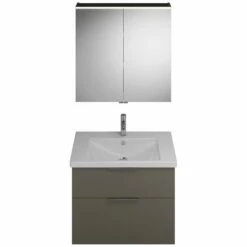 Burgbad Eqio Möbelkombination Inkl. Keramik-Waschtisch 83 Cm, Mit Griff G0146