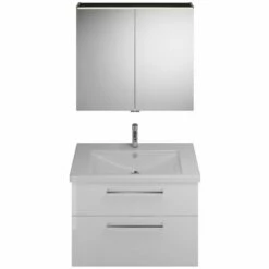 Burgbad Eqio Möbelkombination Inkl. Keramik-Waschtisch 93 Cm, Mit Stangengriff P95