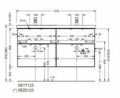 Burgbad Eqio Möbelkombination Inkl. Keramik-Doppelwaschtisch 123 Cm, Doppeltür Spiegelschrank Rechts, Mit Griff G0146 -Badezimmer Verkaufs-Shop hersteller burgbad eqio moebelkombinationen inkl keramik 6740686