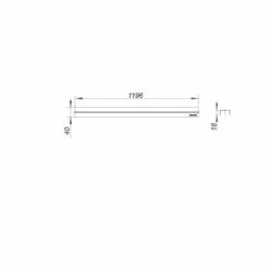 Dallmer CeraLine Abdeckung Standard 120 Cm