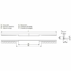 Dallmer CeraWall Individual Duschrinne 150 Cm -Badezimmer Verkaufs-Shop hersteller dallmer ablaufprofil cerawall 150 cm 1944466