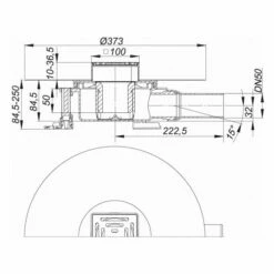 Dallmer DallDrain Bodenablauf Select, DN 50, 10 X 10 Cm