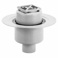Dallmer Bodenablauf 61 HT/E, DN 50/DN 70, 10 X 10 Cm