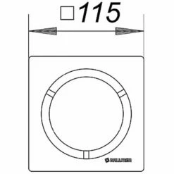 Dallmer Rost Saturn 115 15 X 15 Cm