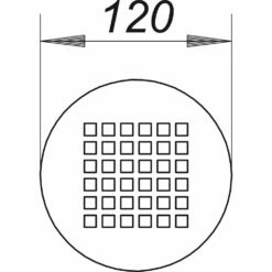 Dallmer Rost Quadra Ø 12 Cm