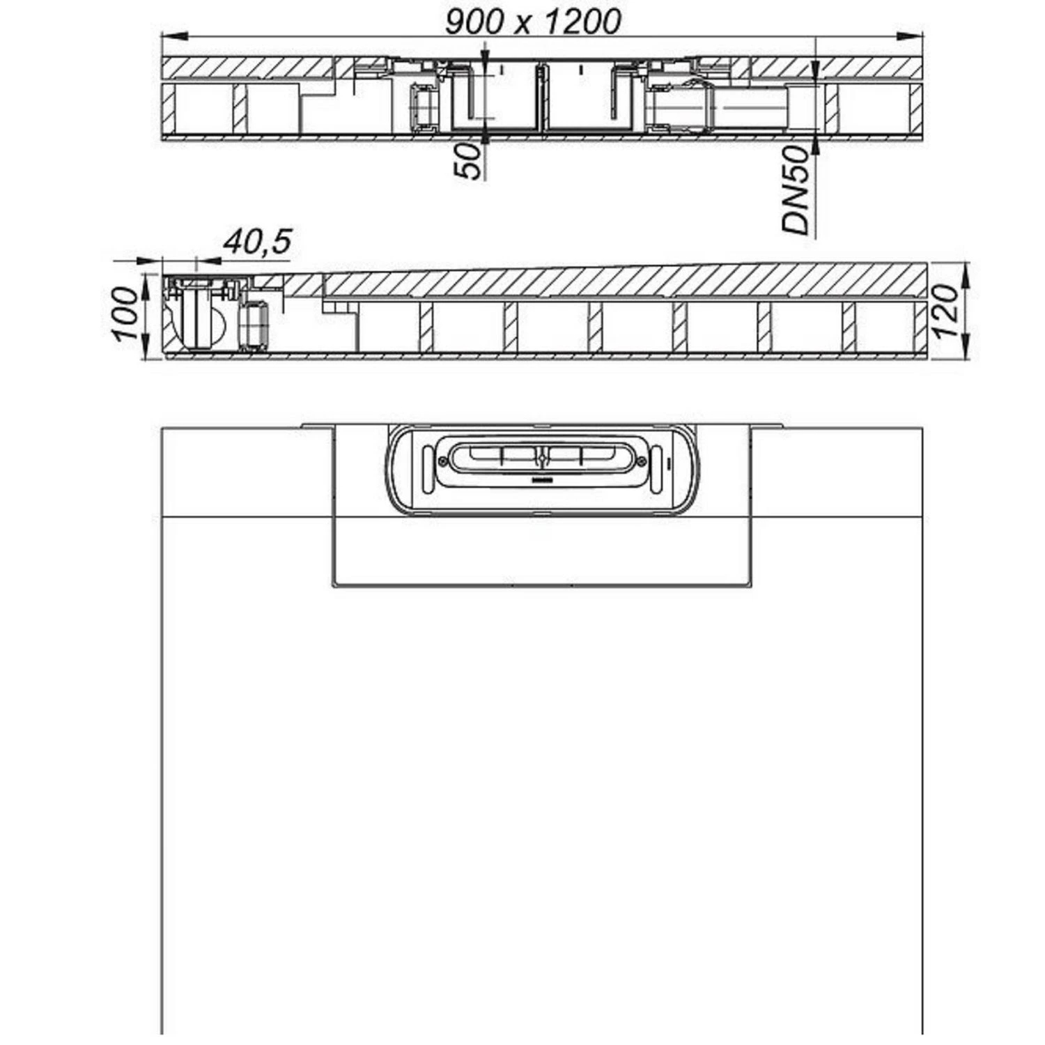 Dallmer DallFlex Wall Schallschutz-Duschelement 90 X 120 Cm DN 50 3 Dallmer DallFlex Wall Schallschutz-Duschelement 90 X 120 Cm DN 50