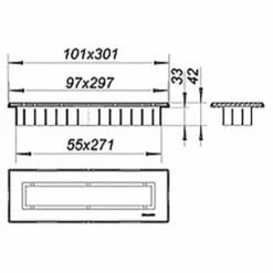 Dallmer CeraNiveau Duschrinne 30 X 10 Cm