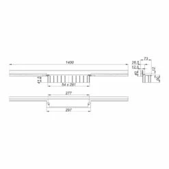 Dallmer CeraWall Individual N Duschrinne 140 Cm -Badezimmer Verkaufs-Shop hersteller dallmer duschrinne cerawall individual 140 9417008