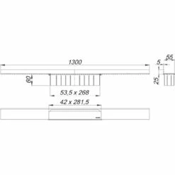Dallmer CeraWall Select Duschrinne 130 Cm -Badezimmer Verkaufs-Shop hersteller dallmer duschrinne cerawall select 130 4200139