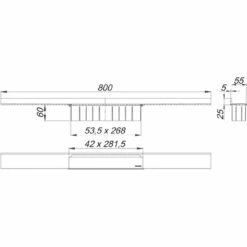 Dallmer CeraWall Select Duschrinne 80 Cm -Badezimmer Verkaufs-Shop hersteller dallmer duschrinne cerawall select 80 4194757