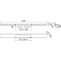 Dallmer CeraWall Select N Duschrinne 130 Cm 7 Dallmer CeraWall Select N Duschrinne 130 Cm -Badezimmer Verkaufs-Shop hersteller dallmer duschrinne cerawall select edelstahl 4202710