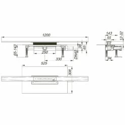 Dallmer Duschrinnen-Set CeraFloor Pure Plan, DN 40, 120 Cm 10 Dallmer Duschrinnen-Set CeraFloor Pure Plan, DN 40, 120 Cm -Badezimmer Verkaufs-Shop hersteller dallmer duschrinnen systeme set pure 3567017