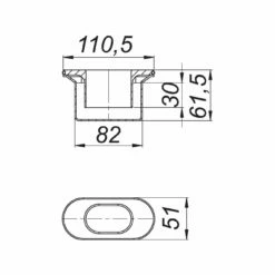 Dallmer Geruchsverschluss CeraLine PLAN