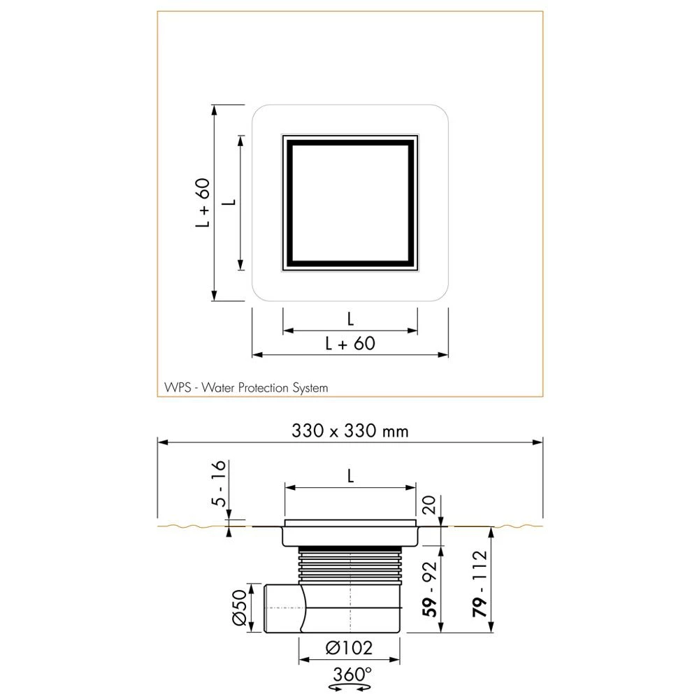 ESS Easy Drain Aqua Jewels Quattro Zero+ 10x10 Bodenablauf Komplettset 6 ESS Easy Drain Aqua Jewels Quattro Zero+ 10x10 Bodenablauf Komplettset – Bild 4