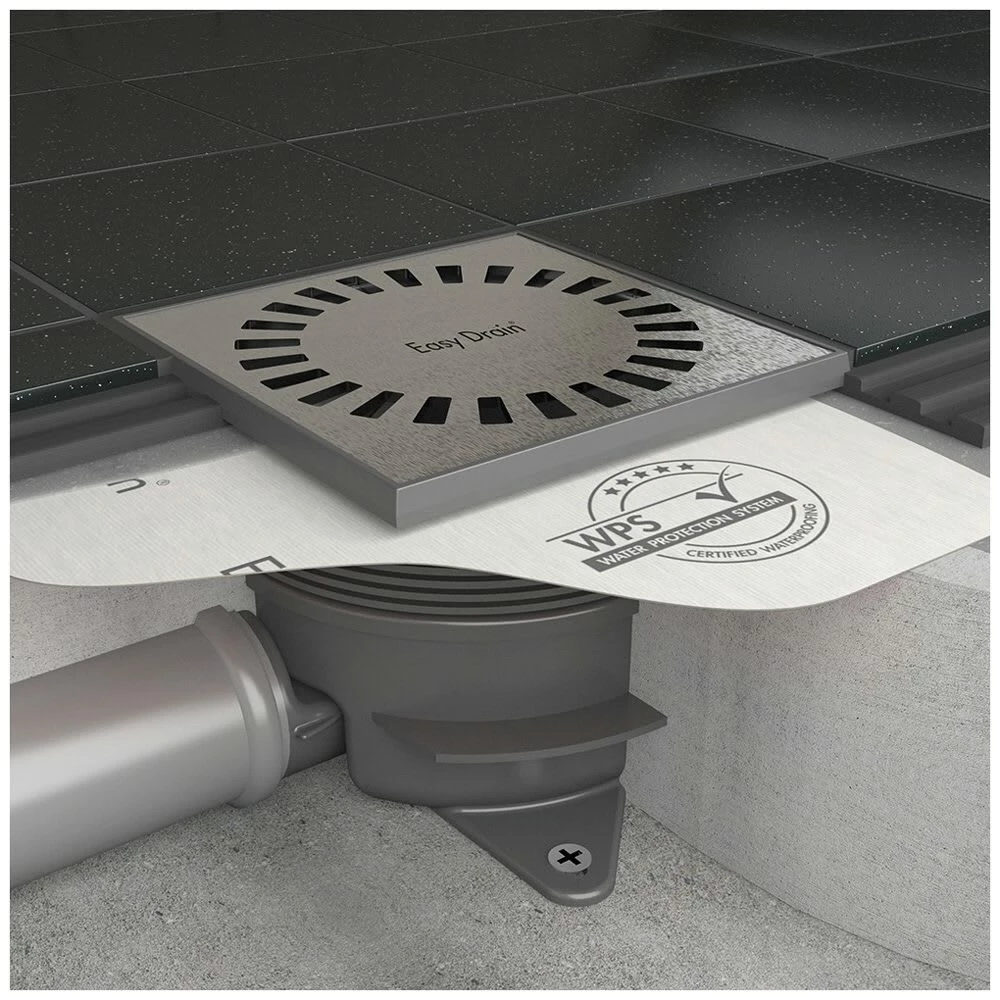 ESS Easy Drain Aqua Brilliant 15x15 Bodenablauf Komplettset 4 ESS Easy Drain Aqua Brilliant 15x15 Bodenablauf Komplettset – Bild 2