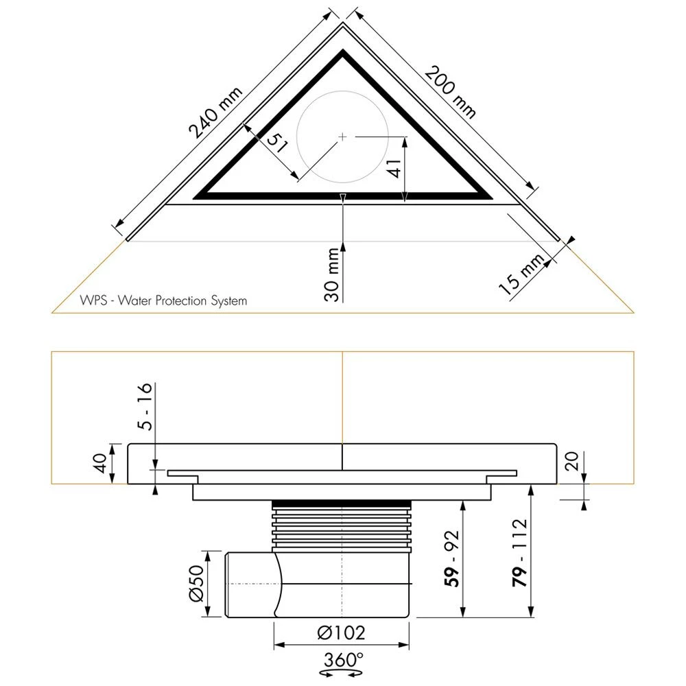 ESS Easy Drain Aqua Jewels Delta Fliese 20x20 Bodenablauf Komplettset 5 ESS Easy Drain Aqua Jewels Delta Fliese 20x20 Bodenablauf Komplettset – Bild 3