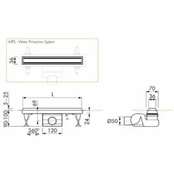 ESS Easy Drain Aqua Jewels Linea Xs Zero+ 20 Bodenablauf Komplettset -Badezimmer Verkaufs-Shop hersteller ess bodenablaeufe easy drain aqua 1006238