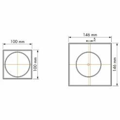 ESS Easy Drain Aqua Quattro 15x15 Bodenablauf Komplettset -Badezimmer Verkaufs-Shop hersteller ess bodenablaeufe easy drain aqua 1006321