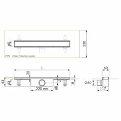 ESS Easy Drain Compact 50 FF 1800 Duschrinne Komplettset -Badezimmer Verkaufs-Shop hersteller ess duschrinnen easy drain compact 1003984