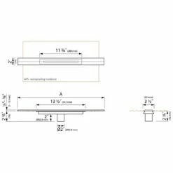 ESS Easy Drain R-Line Wall 1000 Duschrinne Komplettset -Badezimmer Verkaufs-Shop hersteller ess duschrinnen easy drain line 2683909