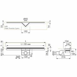 ESS Easy Drain S-Line 1200 Duschrinne Komplettset Für Natursteinbeläge -Badezimmer Verkaufs-Shop hersteller ess duschrinnen easy drain line 965538