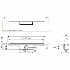 ESS Easy Drain M-Line 1200 Duschrinne Komplettset -Badezimmer Verkaufs-Shop hersteller ess duschrinnen easy drain m 1903633