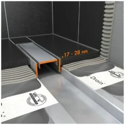 Badezimmer Verkaufs-Shop 19 ESS Easy Drain Modulo TAF Abeckungen Für Natursteinbeläge/ Zero+ Edelstahl Verchromt 700