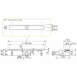 ESS Easy Drain Modulo M2-50 Rohbauset 1000 -Badezimmer Verkaufs-Shop hersteller ess duschrinnen easy drain modulo 990182